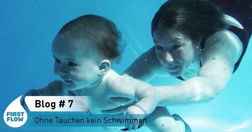 Baby Mutter Tauchen unter Wasser Schwimmen Blog H2O Wasser erleben